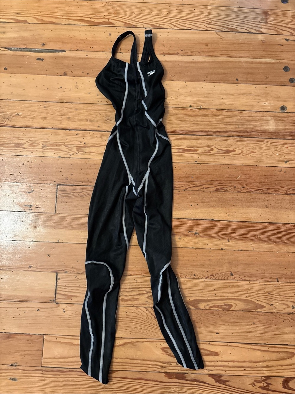 Speedo Competitive Fastskin One-Piece Racing Swimsuit Back  Zip Size 26